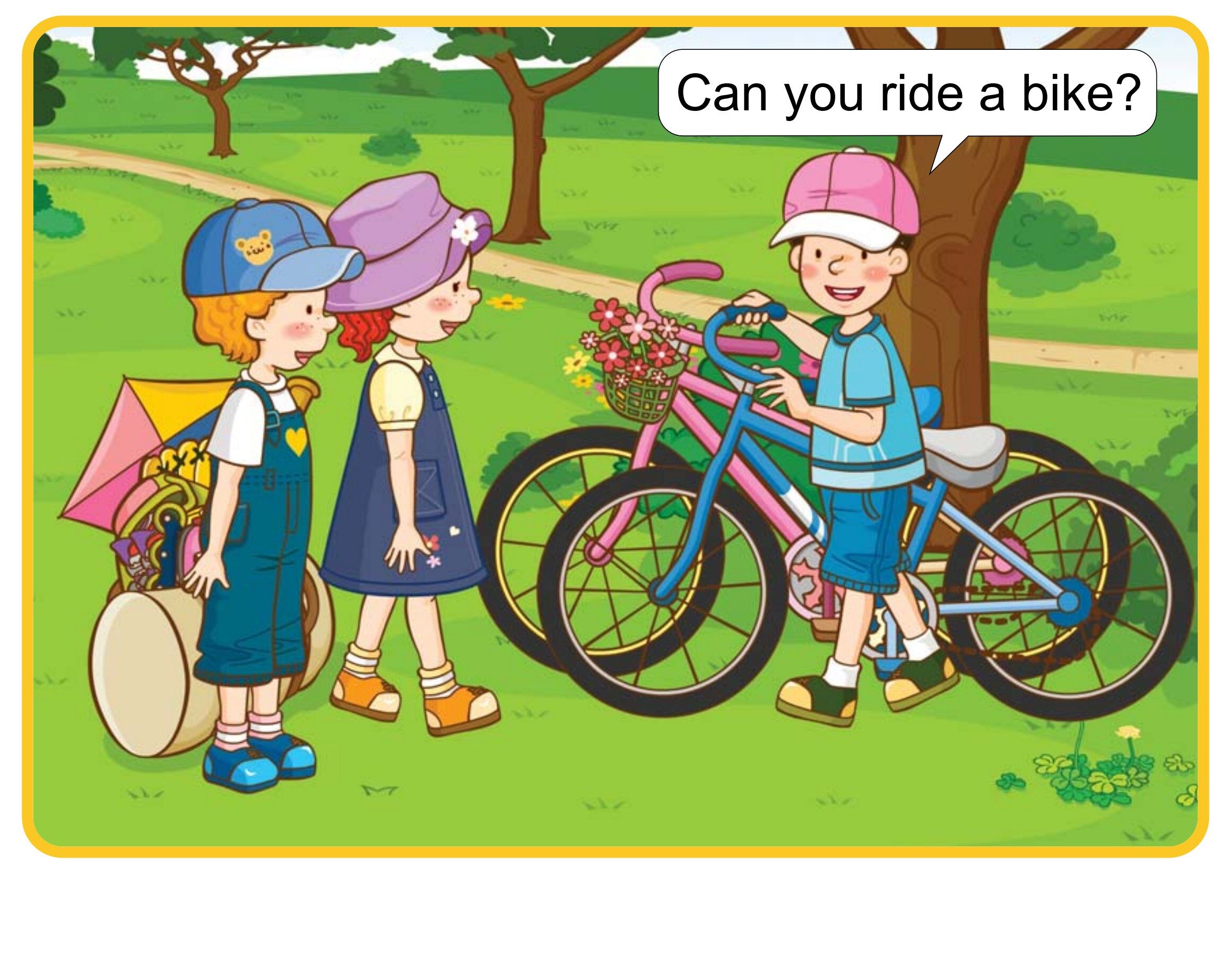 Can You Ride a Bike?绘本故事第2页