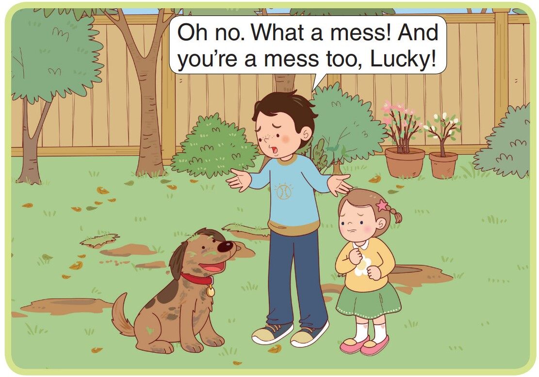 Lucky Gets a Bath绘本故事第3页