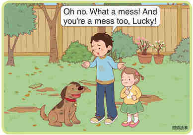 Lucky Gets a Bath绘本故事第3页