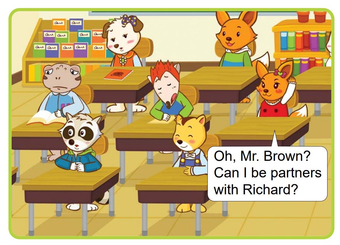 A School Project绘本故事第4页