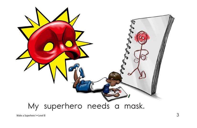 Make a Superhero!绘本故事第3页