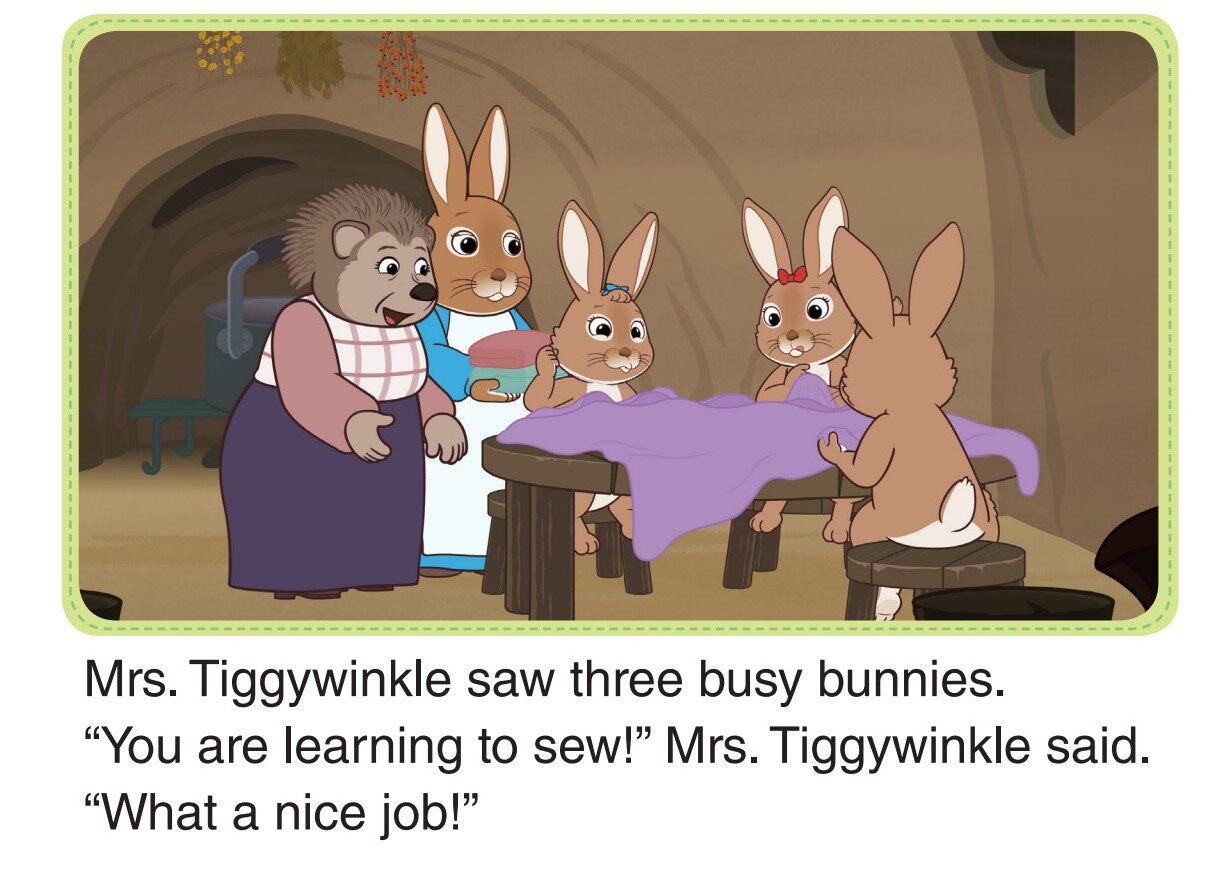 The Bunnies Help the Tailor 1_Busy Bunnies绘本故事第4页