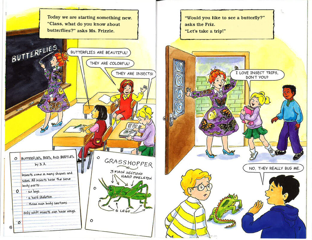 Magic School Bus and the Butterfly Bunch绘本故事第4页