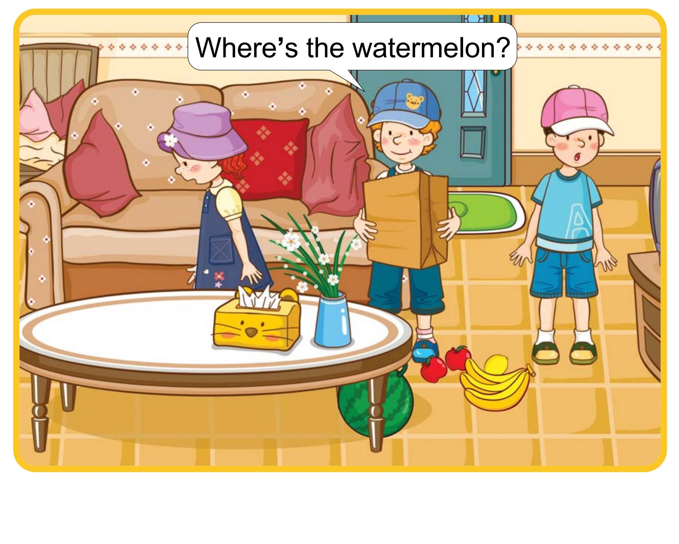 Where's the Watermelon?绘本故事第3页