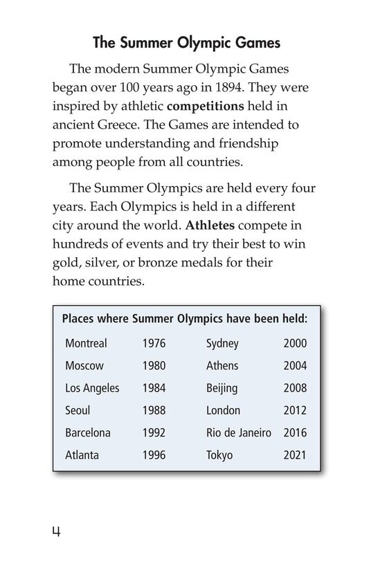 Summer Olympics Events绘本故事第3页