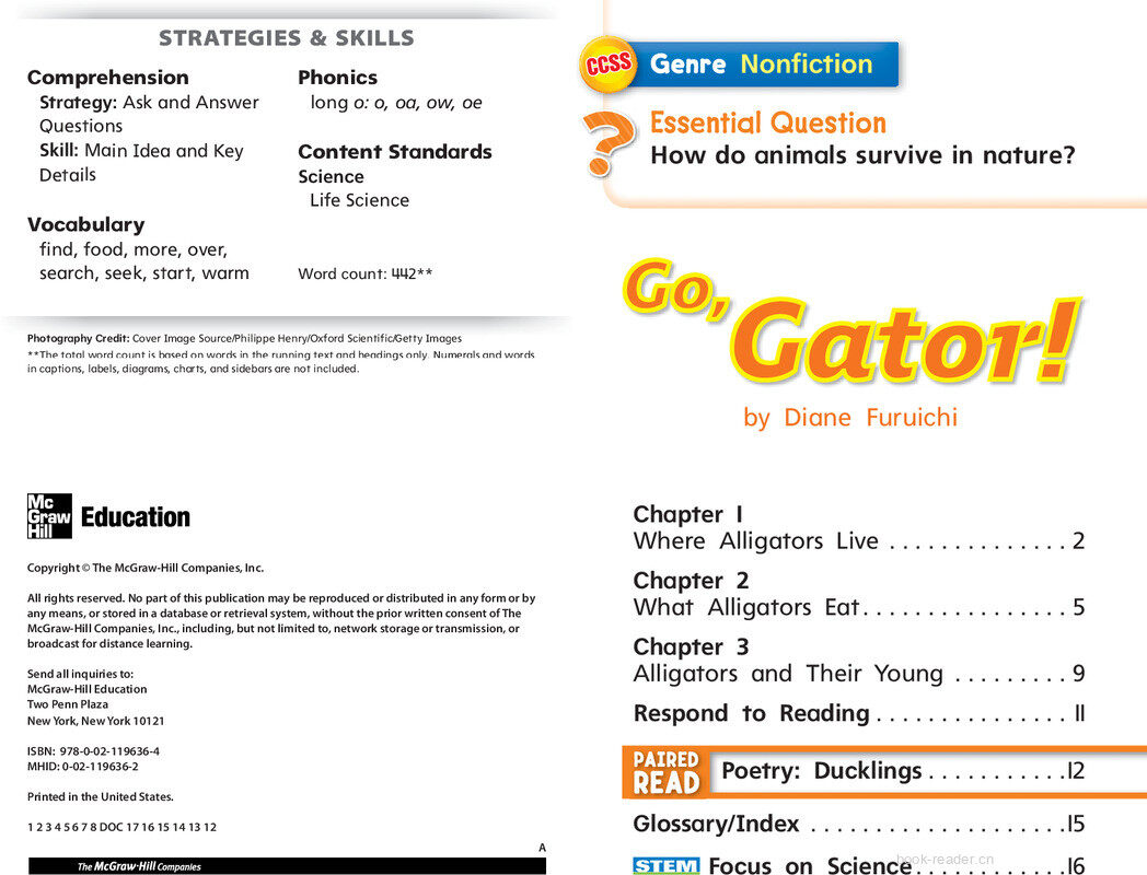 G1 Bey U4W3 Go, Gator!绘本故事第3页