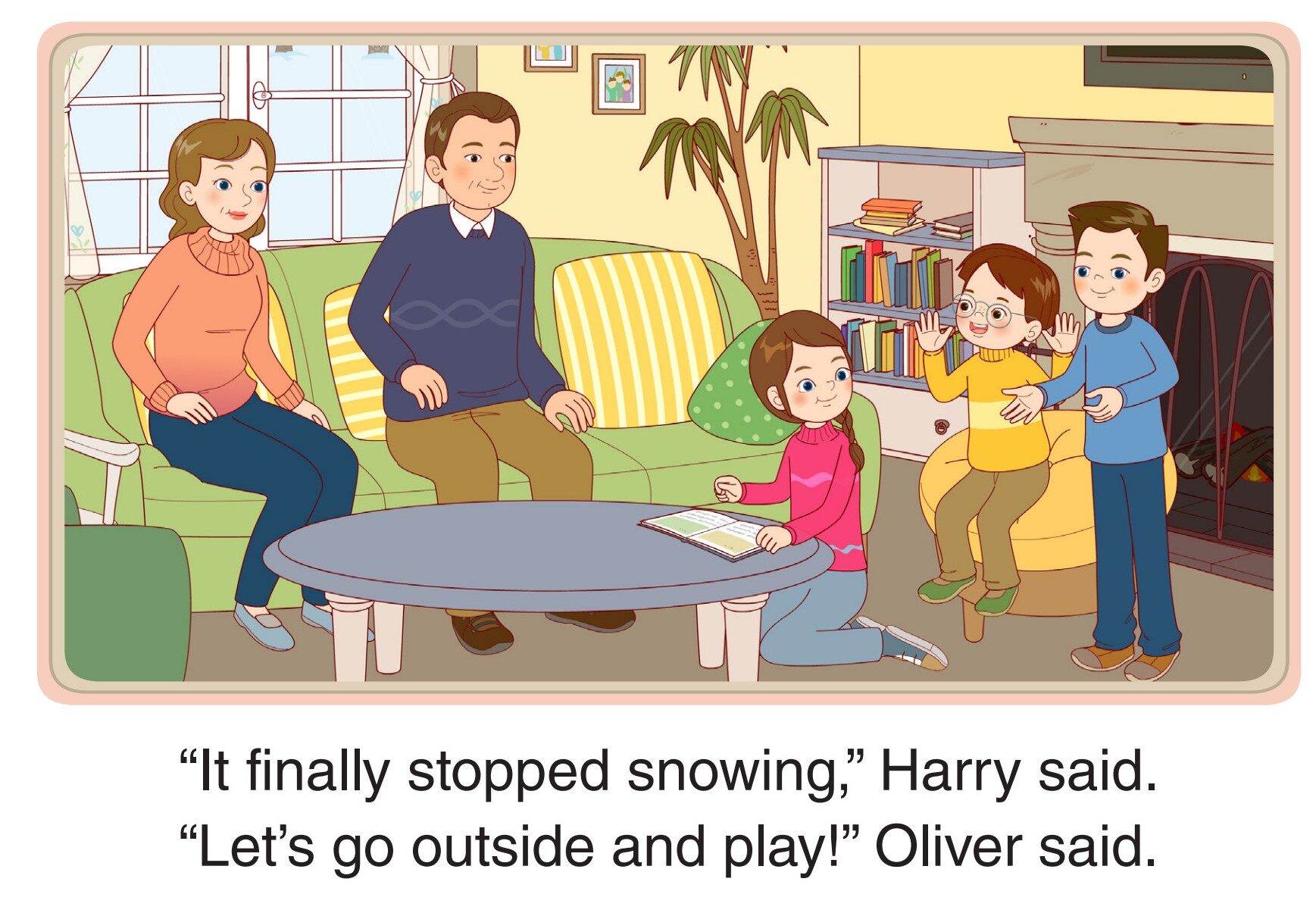 The Ski Trip绘本故事第2页