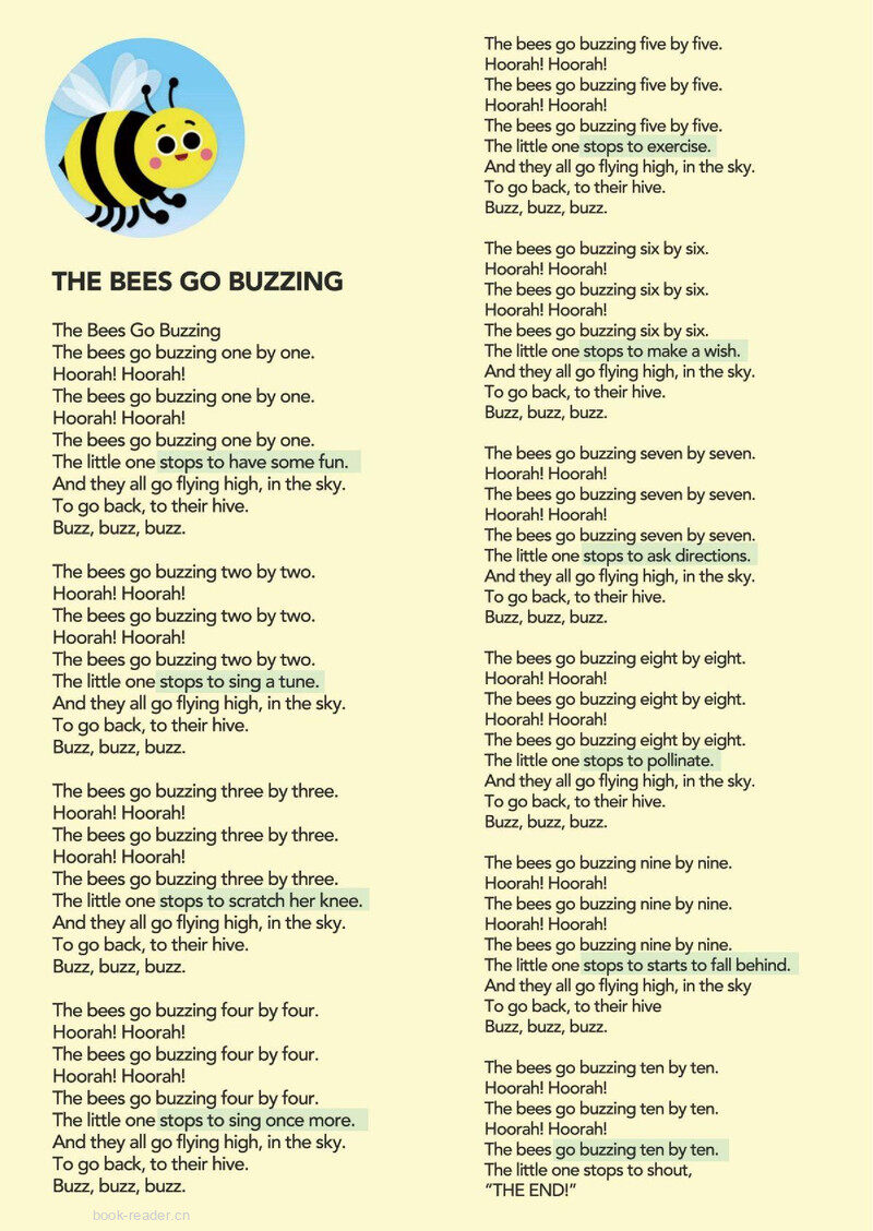 The Bees Go Buzzing绘本故事第2页