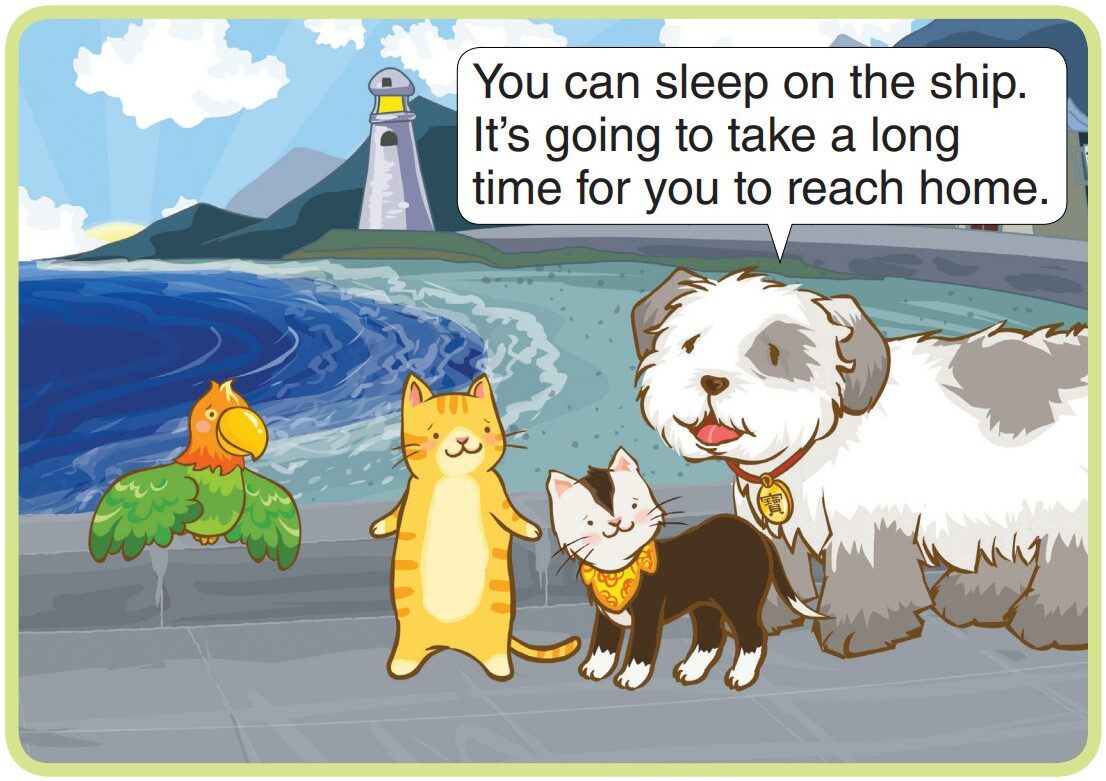 Sneaking Aboard绘本故事第4页