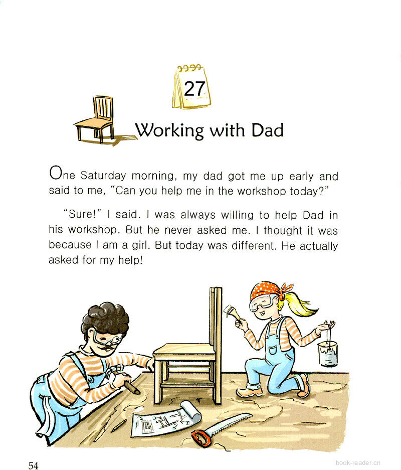Working with Dad绘本故事第2页