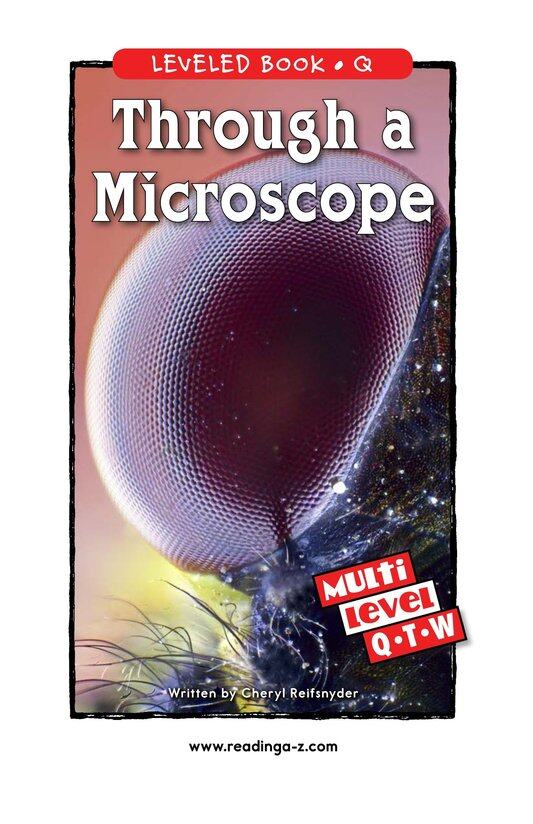 Through a Microscope绘本故事第2页