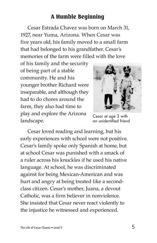 The Life of Cesar Chavez绘本故事第4页