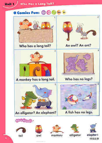 1 Who Has a Long Tail绘本故事第2页