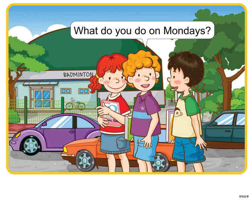 What Do You Do on Mondays?绘本故事第2页