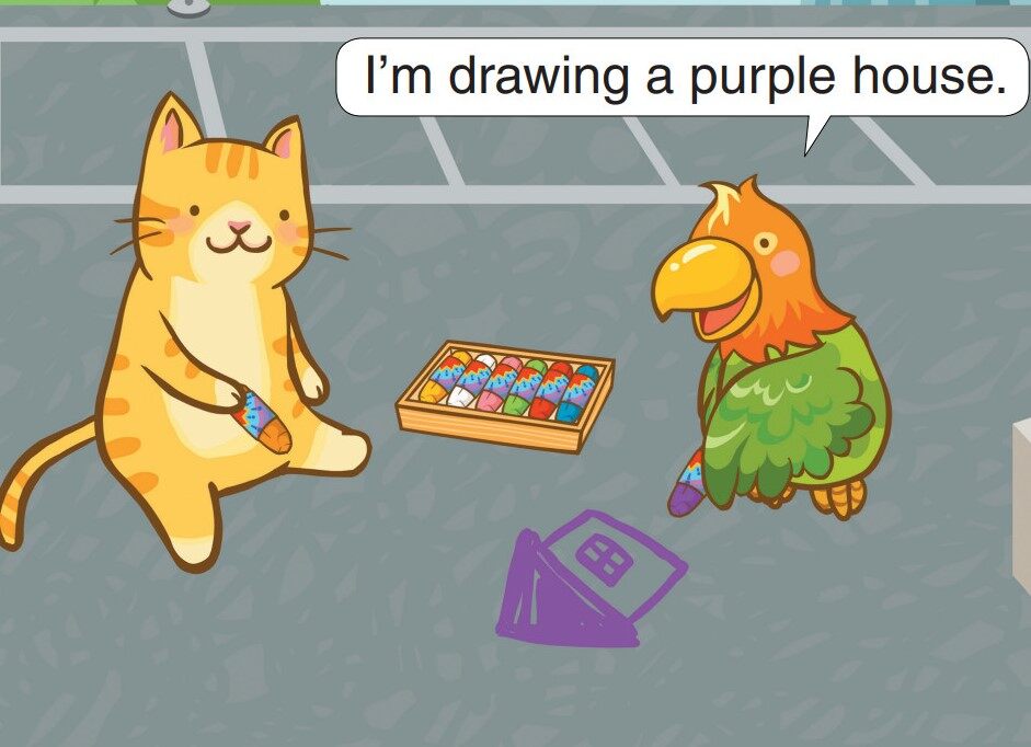 My Favorite Color Is Blue绘本故事第3页