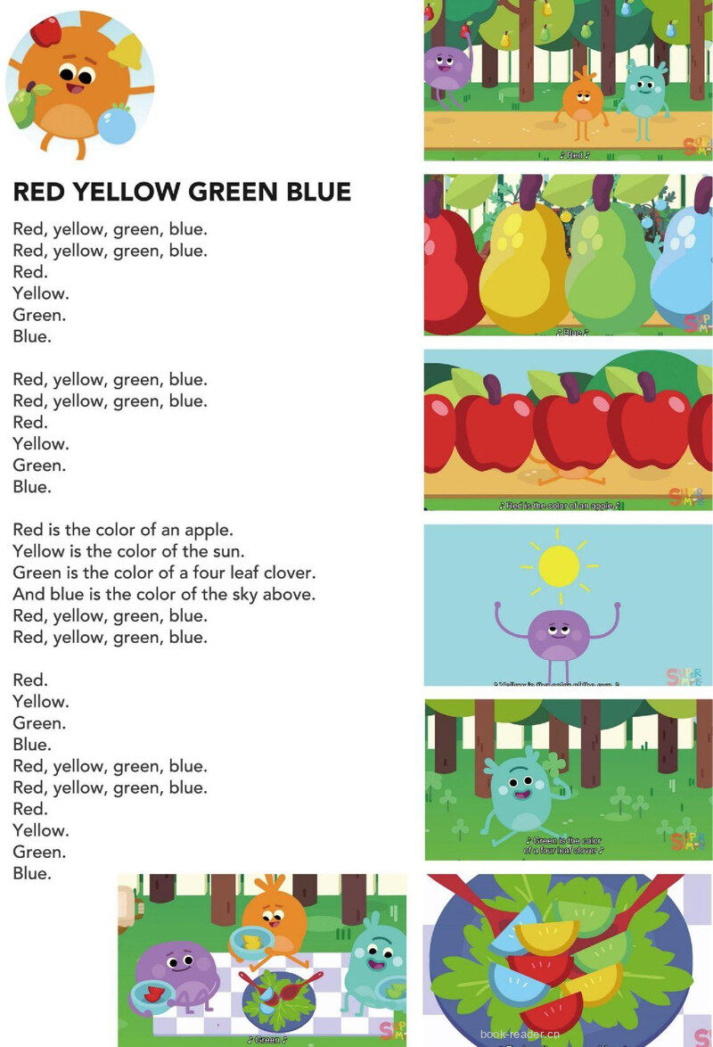 Red Yellow Green Blue绘本故事第2页