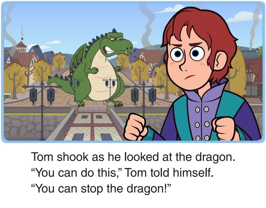 Tom and the Dragon绘本故事第3页