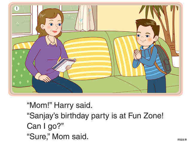 The Birthday Party绘本故事第2页