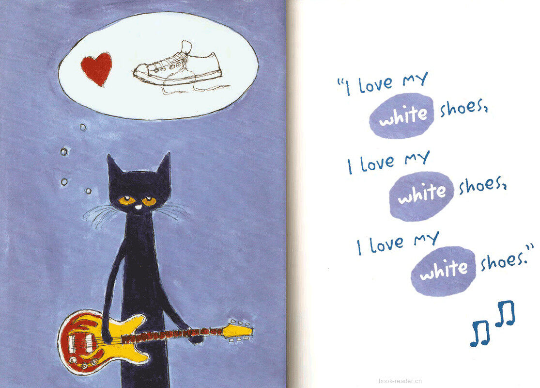 Pete the Cat I Love My White Shoes绘本故事第4页