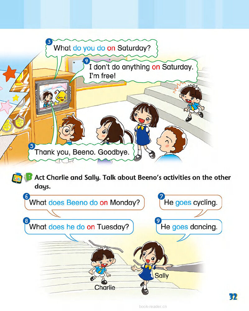 6 Activities we like绘本故事第4页