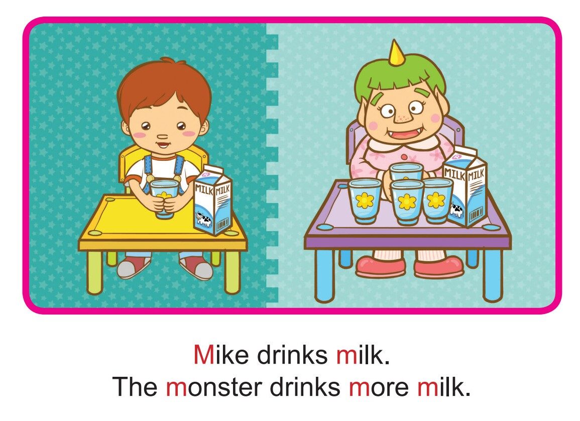 'M' words -  Mike and the Monster绘本故事第2页