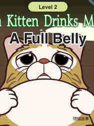 Tom Kitten Drinks Milk -A Full Belly