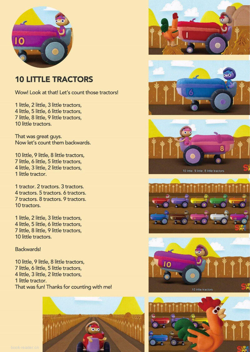 10 Little Tractors绘本故事第2页