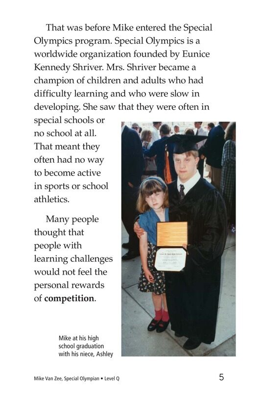 Mike Van Zee,Special Olympian绘本故事第4页