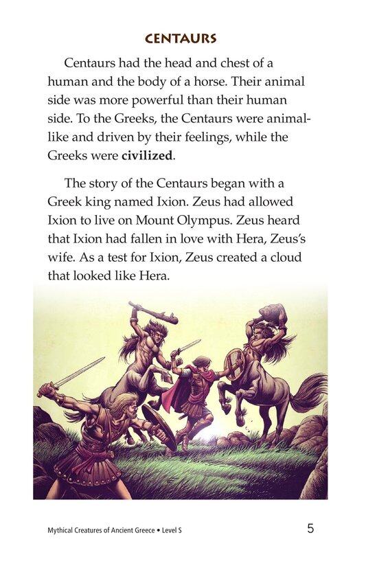 Mythical Creatures of Ancient Greece绘本故事第4页