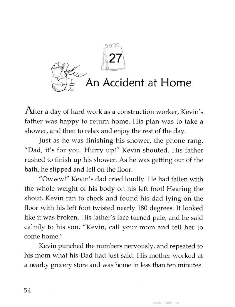 An Accident at Home绘本故事第2页