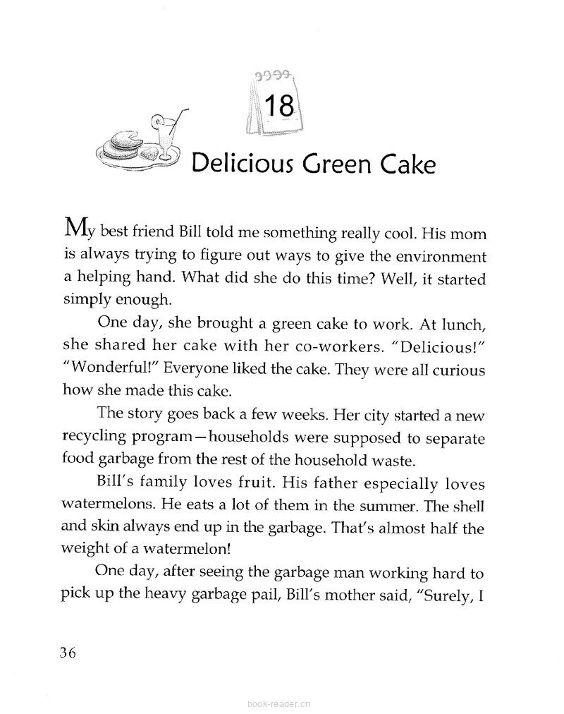 Delicious Green Cake绘本故事第2页