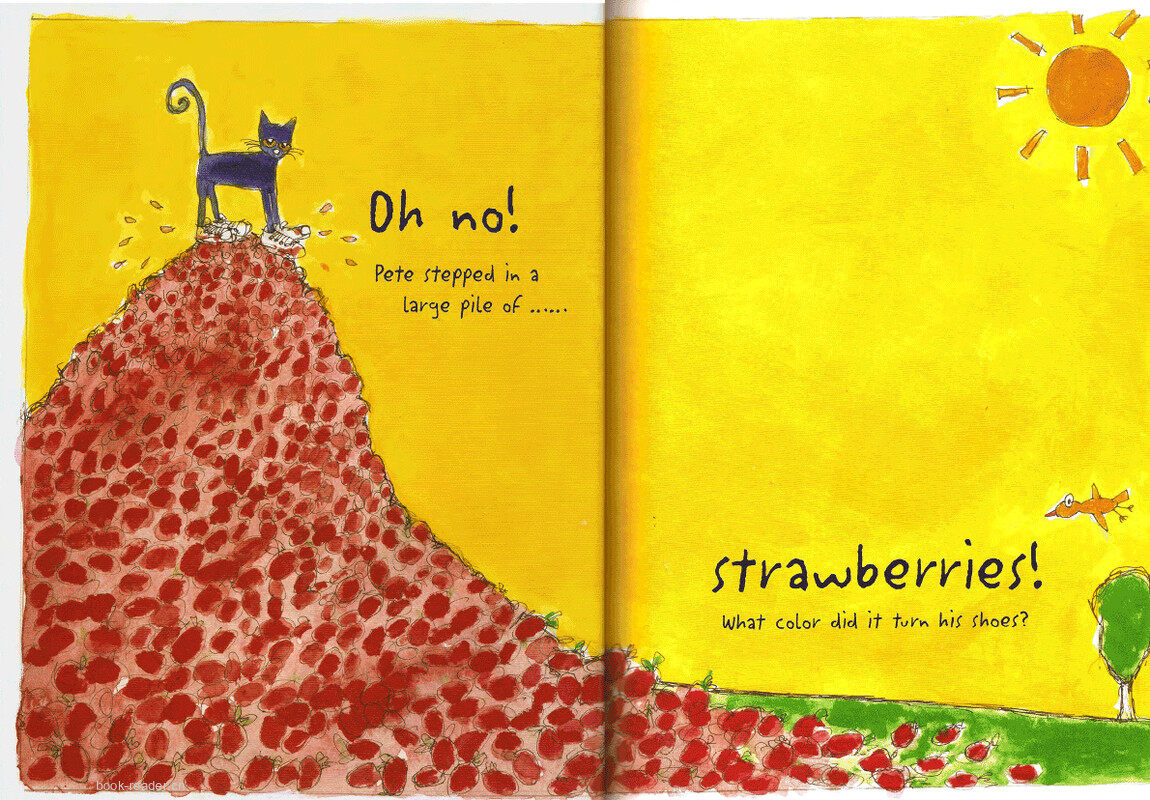 Pete the Cat I Love My White Shoes绘本故事第5页