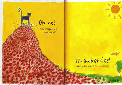 Pete the Cat I Love My White Shoes绘本故事第5页