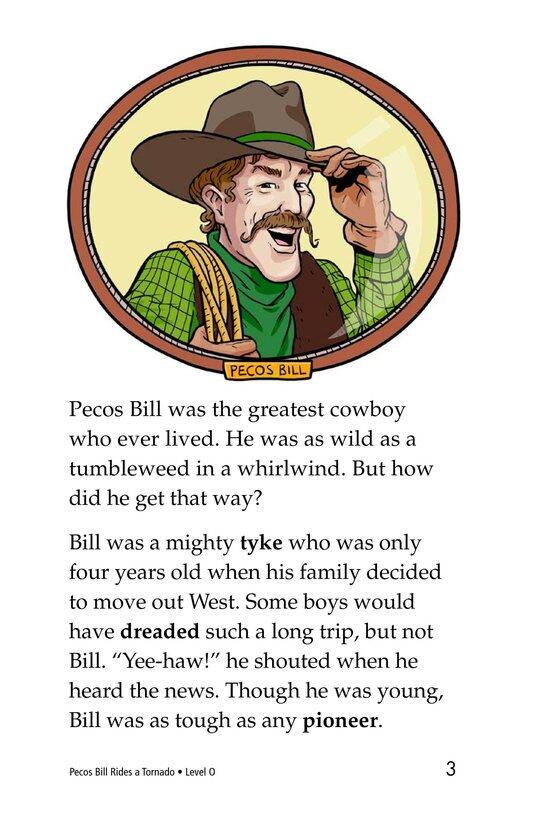Pecos Bill Rides a Tornado绘本故事第3页