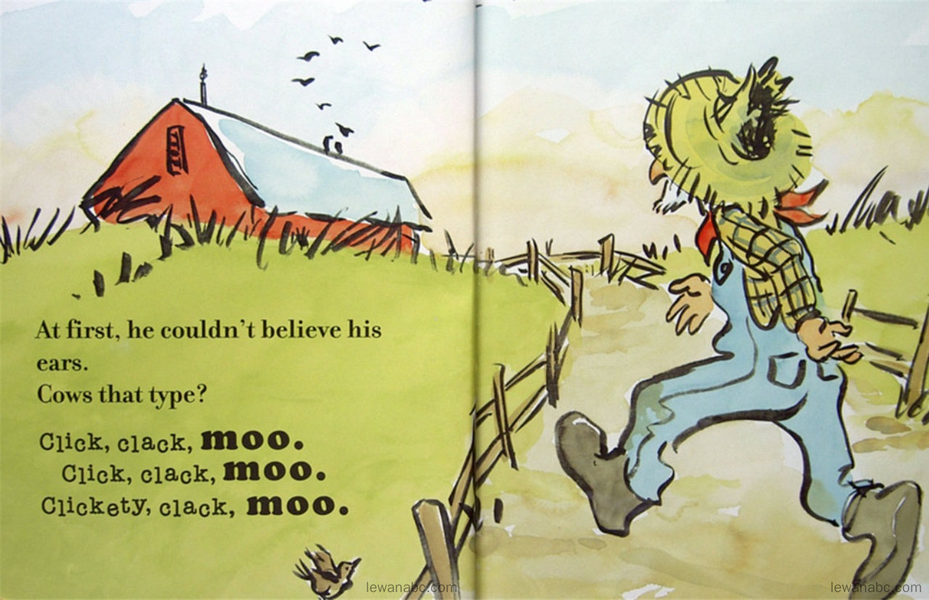 (49周)Click,Clack,Moo Cows That Type绘本故事第4页