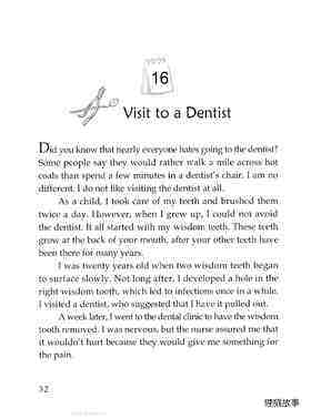 Visit to a Dentist绘本故事第2页