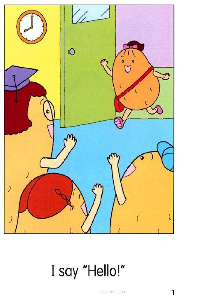 1B-At school绘本故事第4页