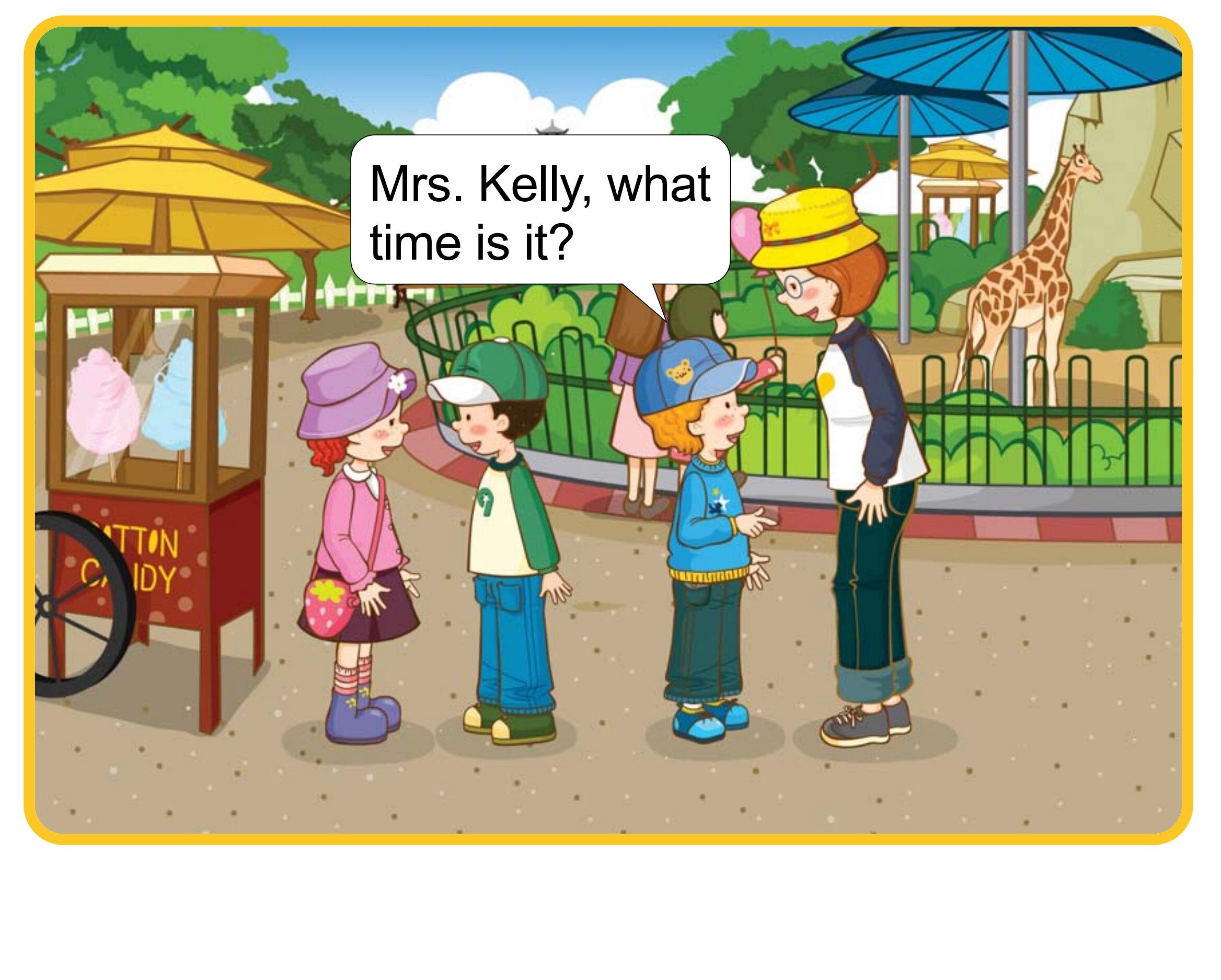 What Time Is It?绘本故事第2页