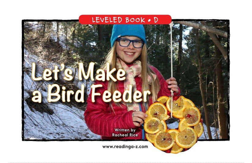Let's Make a Bird Feeder绘本故事第2页