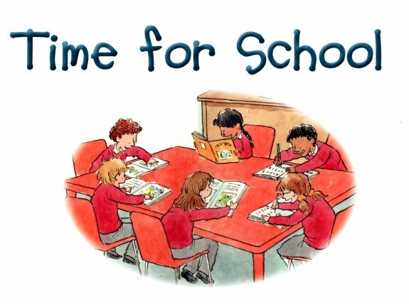 Time for School绘本故事第2页