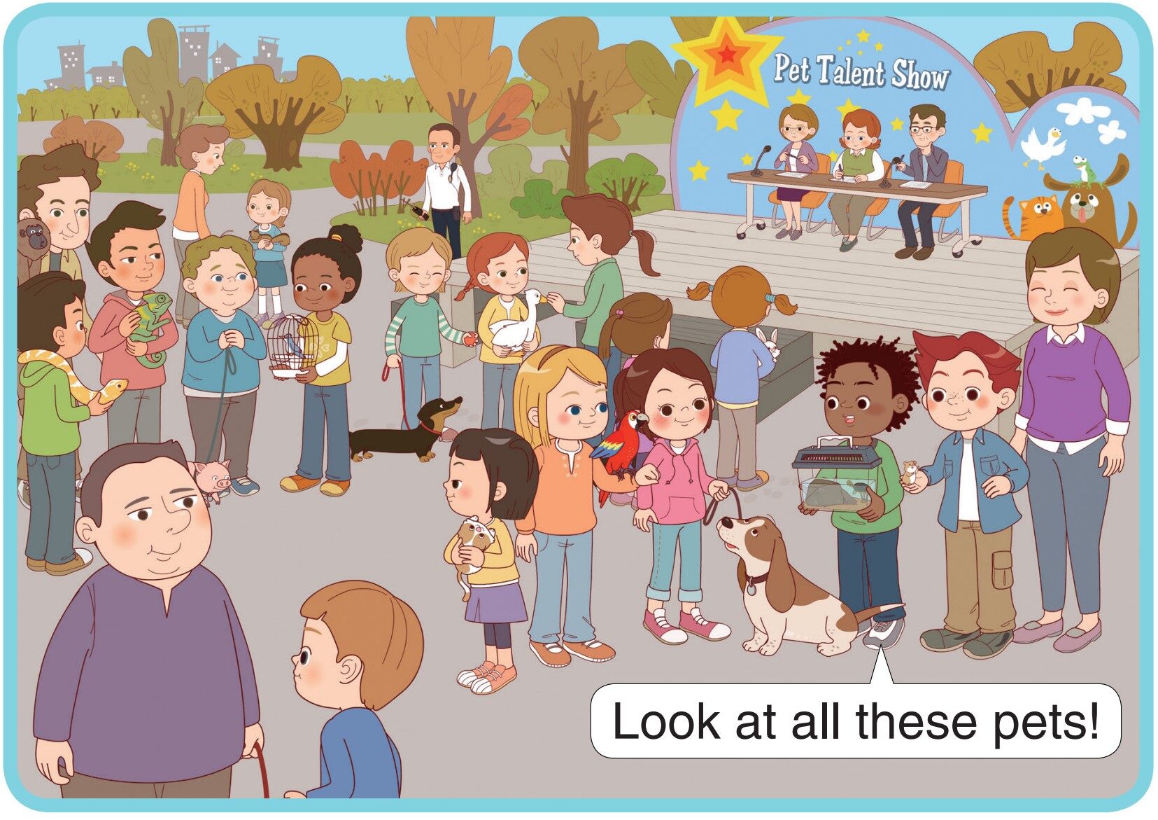 The Pet Talent Show绘本故事第2页