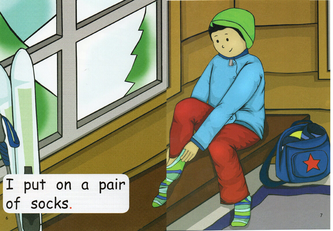 going to ski绘本故事第5页