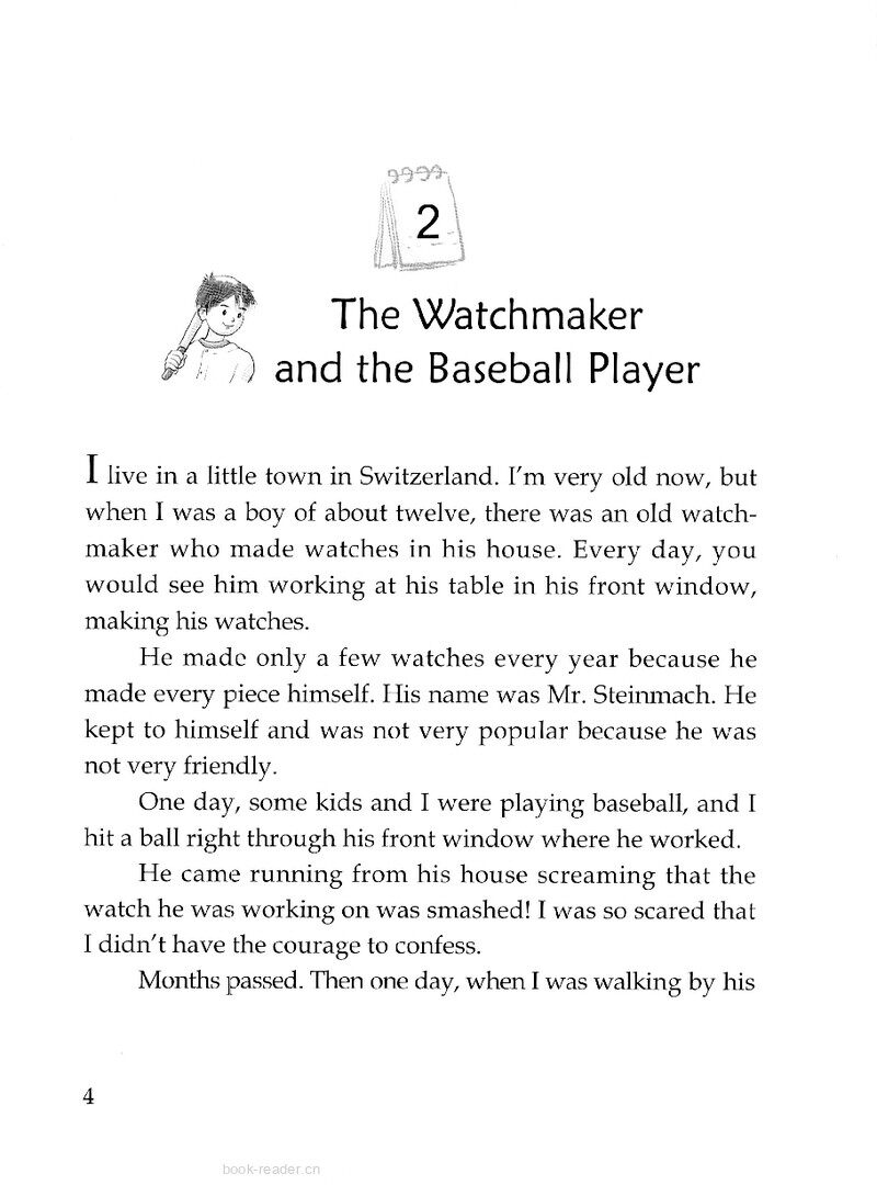 The Watchmaker and the Baseball Player 绘本故事第2页