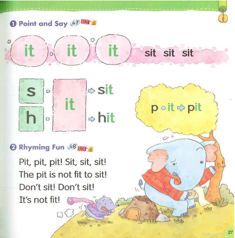 3 Short Vowel  ' i '绘本故事第4页