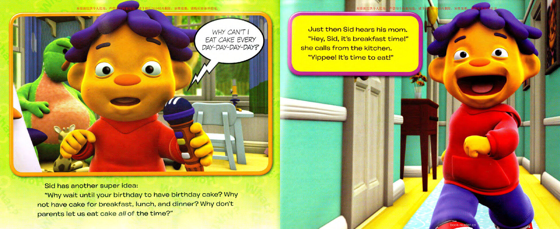 Why Can not I Have Cake for Dinner绘本故事第4页