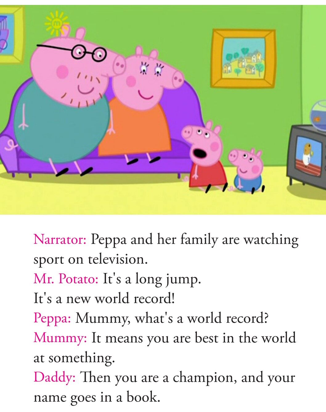 Champion Daddy Pig绘本故事第3页