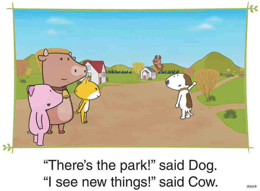 At the Park绘本故事第5页