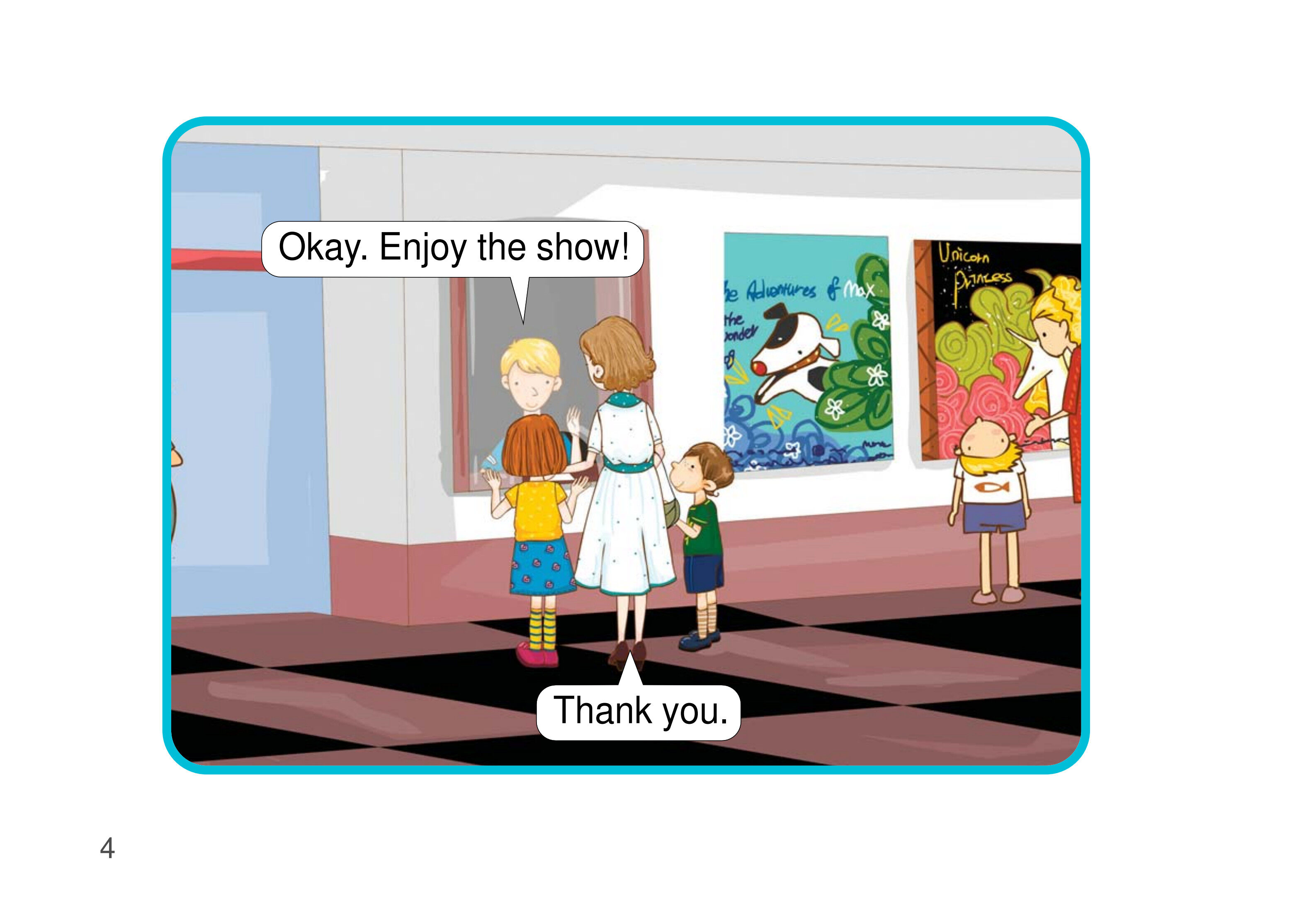 At the Movies绘本故事第5页