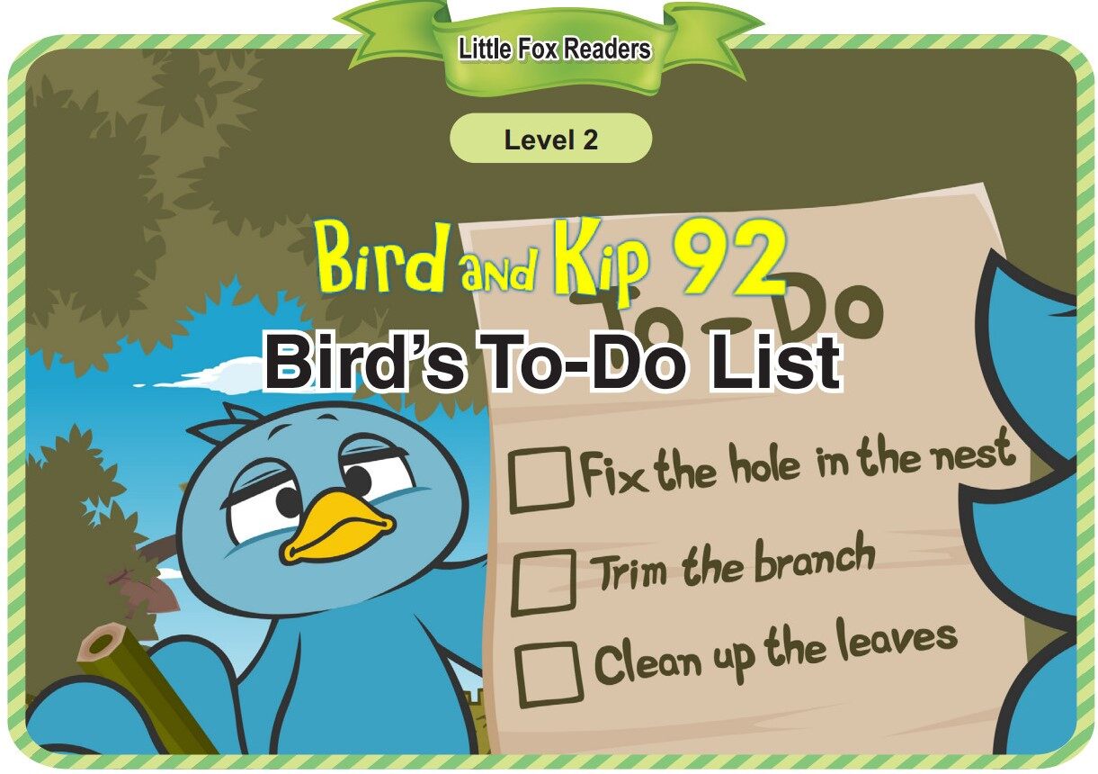 Bird's To-Do List绘本故事第2页