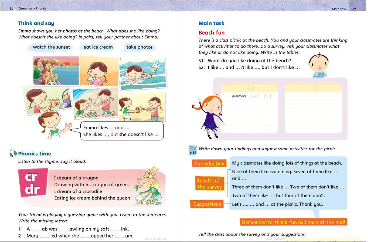 3B Unit 2 Beach fun绘本故事第5页